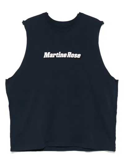 Martine Rose Double Vest In Blue