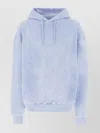Martine Rose Drawstring Hood Terry Sweatshirt In Blue