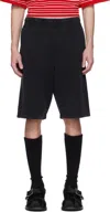 Martine Rose Black Logo Shorts In Black
