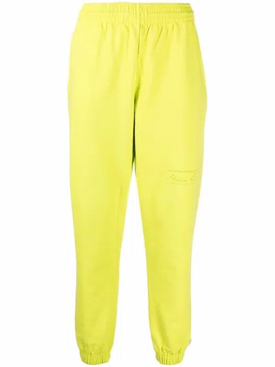 Martine Rose Elasticated-waistband Track Pants In Yellow