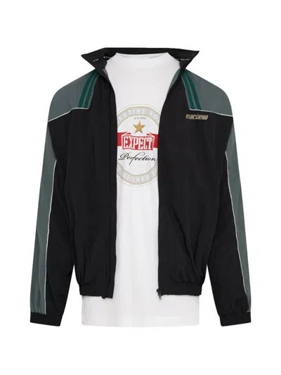 Martine Rose Embroidered Colour-block Jacket In Black