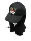 Martine Rose Embroidered Hooded Cap In Black