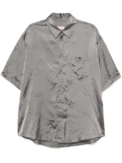 Martine Rose Expect Perfection-jacquard Shirt In Grey