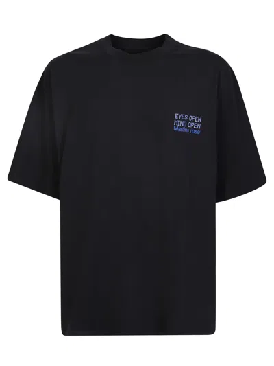 Martine Rose Eyes Open Print T-shirt In Black