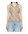 Martine Rose Folded Top Festival Floral In Multi