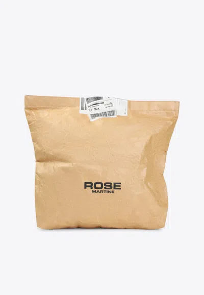 Martine Rose Foldable Pouch Bag In Sand