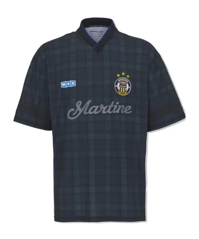 Martine Rose Football T-shirt In Blue