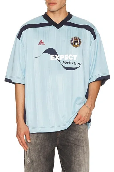Martine Rose Football Top In Blue