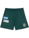 Martine Rose Football Track Shorts In Green
