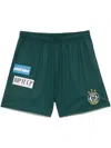 Martine Rose Football Track Shorts In Green