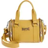Martine Rose Galaxy Leather Top Handle Bag In Yellow Mustard