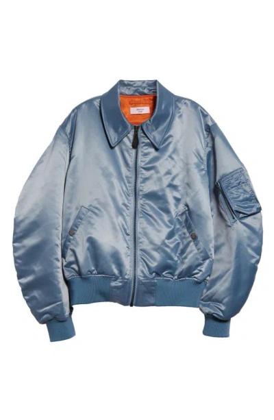 Martine Rose Padded Bomber Jacket In Blue