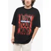 Martine Rose Gradient Effect Oversized Blow Your Mind Crew-neck T-shirt In Black
