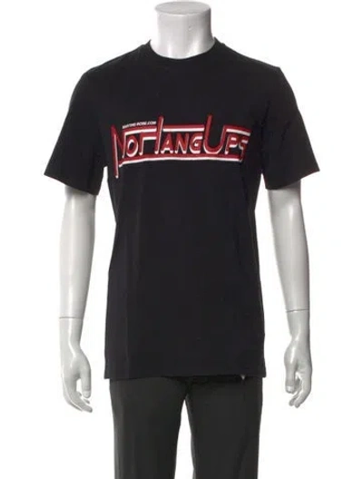 Pre-owned Martine Rose Graphic Print Crew Neck T-shirt In Black