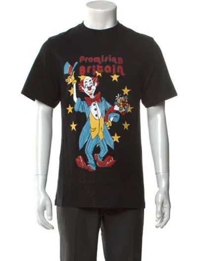Pre-owned Martine Rose Graphic Print Crew Neck T-shirt In Black