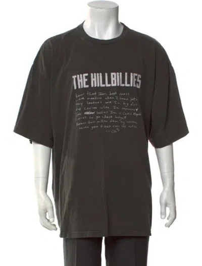 Pre-owned Martine Rose Graphic Print Crew Neck T-shirt In Green