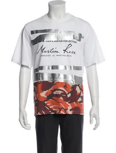 Pre-owned Martine Rose Graphic Print Crew Neck T-shirt In Multicolor