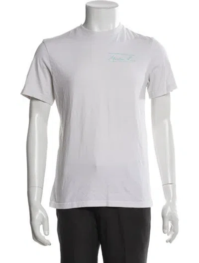 Pre-owned Martine Rose Graphic Print Crew Neck T-shirt In White
