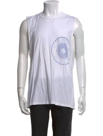 Pre-owned Martine Rose Graphic Print Crew Neck T-shirt In White
