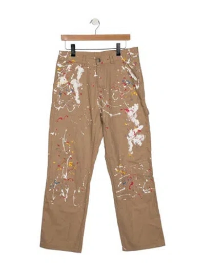 Pre-owned Martine Rose Graphic Print Pants In Neutrals