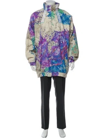 Pre-owned Martine Rose Graphic Print Parka In Multi