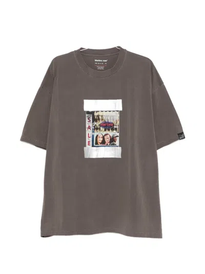Martine Rose Graphic T-shirt In Brown