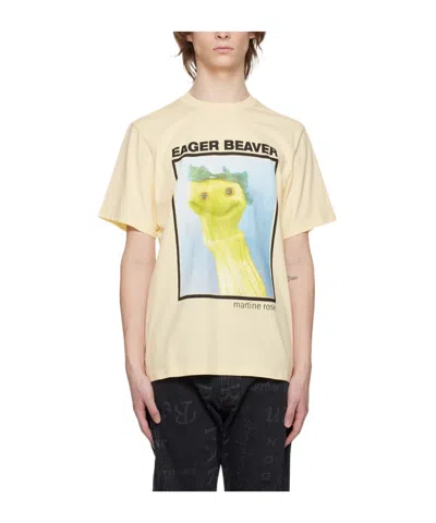 Martine Rose Graphic-print Cotton T-shirt In White
