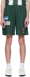 Martine Rose Football Track Shorts In Green