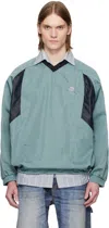 Shop Martine Rose Green Sports Pullover Jacket In Grn