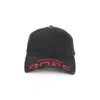Martine Rose Distressed Logo Baseball Cap In Black