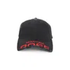 Martine Rose Distressed Logo Baseball Cap In Black