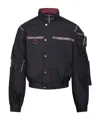 Martine Rose High Collar Casual Jacket In Black
