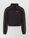 Martine Rose High Collar Track Jacket With Side Pockets In Black