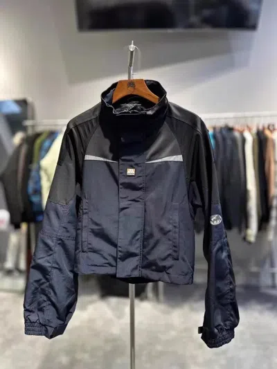 Pre-owned Martine Rose High-neck Windbreaker Jacket In Black