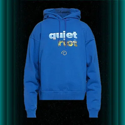 Pre-owned Martine Rose Hooded Sweatshirts In Bright Blue