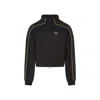 Martine Rose High Collar Track Jacket With Side Pockets In Black