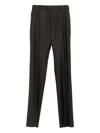 Martine Rose Jockstrap Tailored Pleat Trousers In Grün