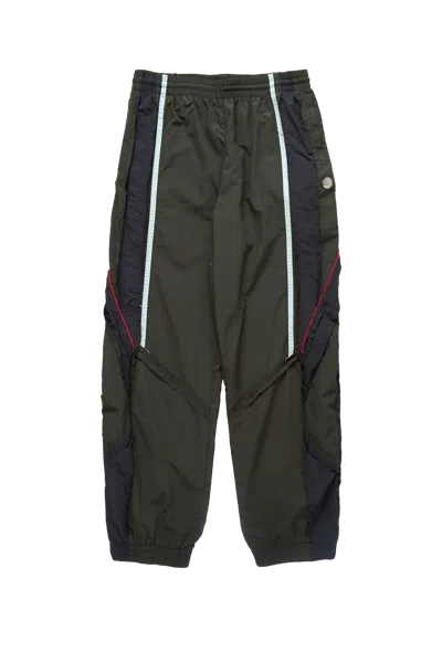 Martine Rose Layered Track Pant Green In Black