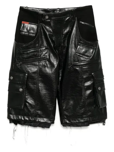 Martine Rose Klassischer Lederrock In Black
