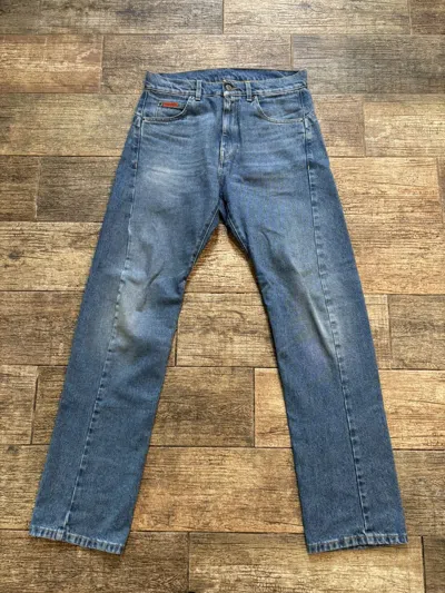 Pre-owned Martine Rose Lightwash Twist Seam Denim In Blue
