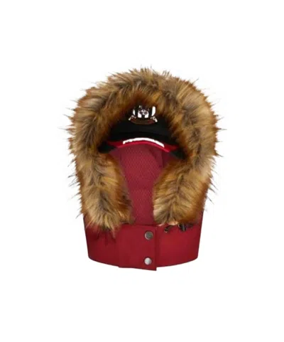 Martine Rose Logo-embroidered Parka Cap In Red
