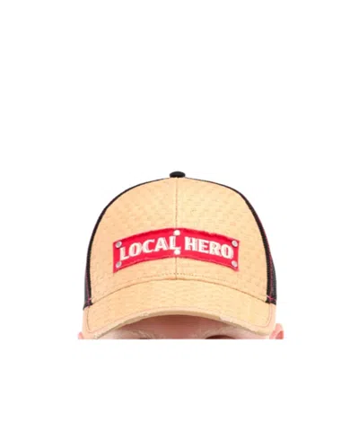 Martine Rose Logo Hat In Brown
