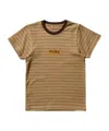 Martine Rose Multicolor Shrunken T-shirt In Brown