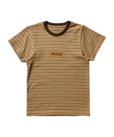 MARTINE ROSE LOGO MOTIF SHRUNKEN T-SHIRT