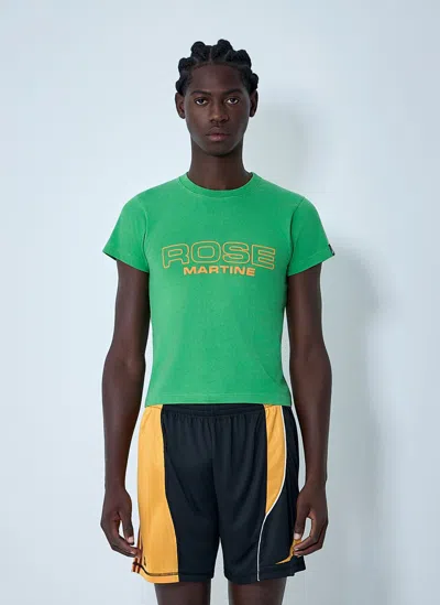Martine Rose Logo Motif T-shirt In Green