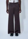 Martine Rose Men Logo Motif Track Pants In Brown
