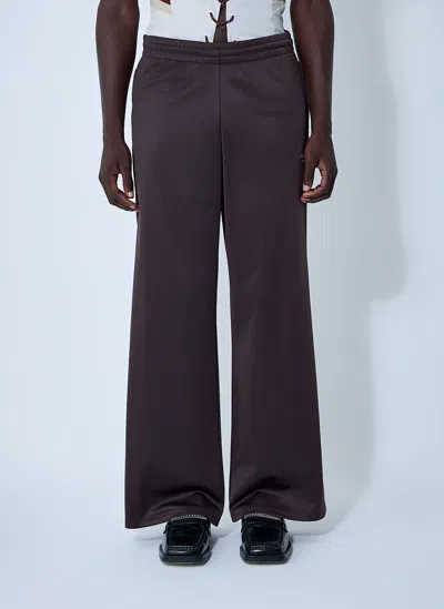 Martine Rose Logo Motif Track Pants In Brown