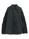 Martine Rose Logo-patch Shirt In Gray