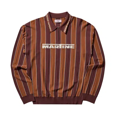Pre-owned Martine Rose Logo Polo 'brown'