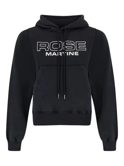 Martine Rose Logo-print Hoodie In Black